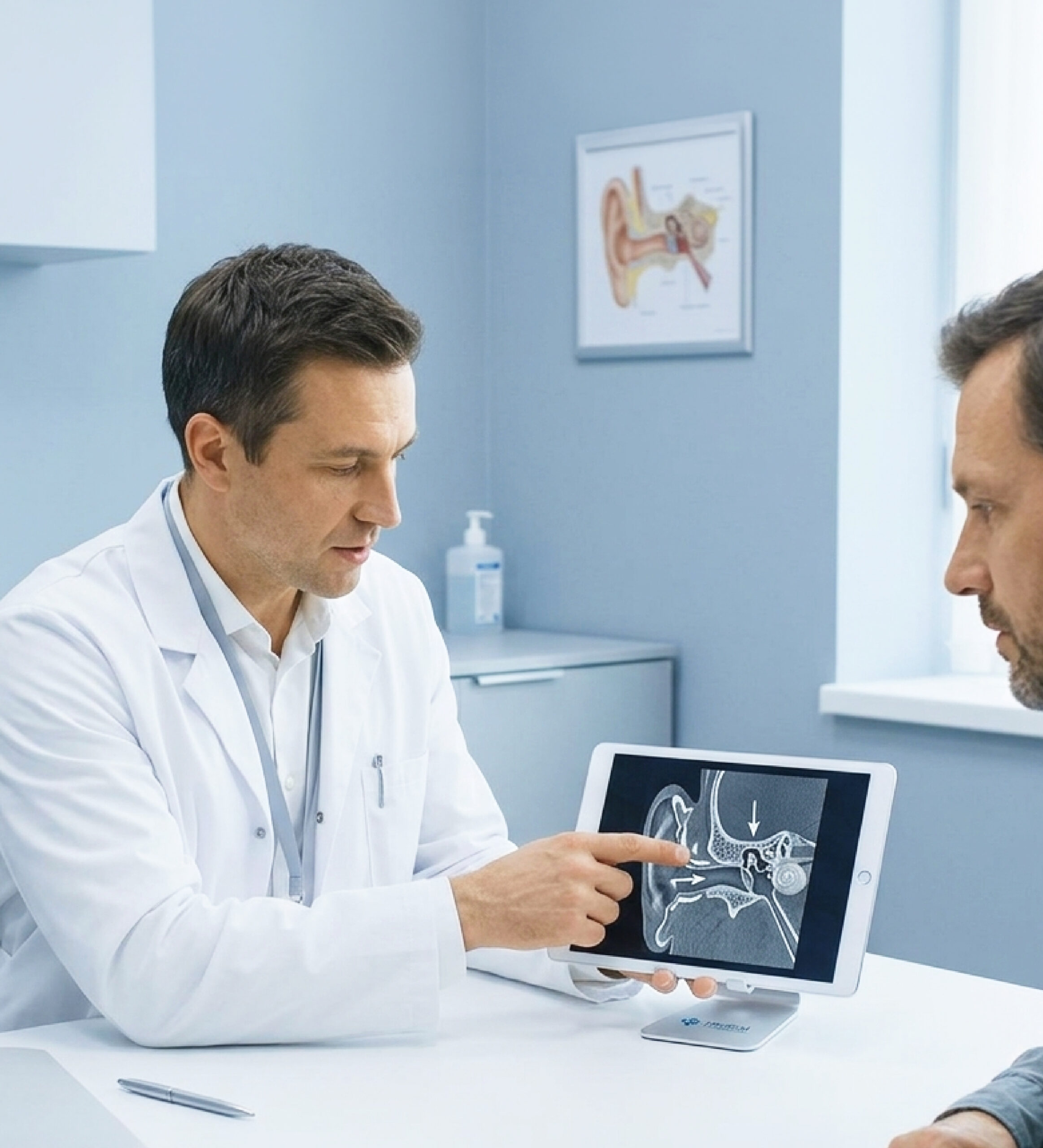 Radiografía unilateral o bilateral de oído